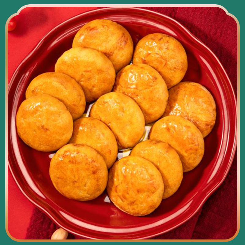 荔园|老友饼复古礼盒500g香辣味传统糕点心独立小袋包装|食品抖音