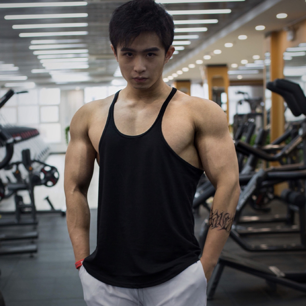 男子健体背心肌肉训练夏季运动健美宽松无袖健身衣
