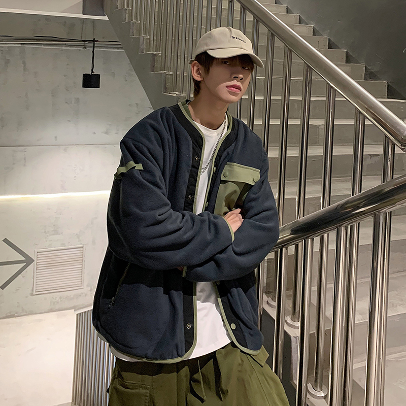 2021年新款工装机能外套男春秋季潮牌棒球服夹克上衣帅气冲锋衣潮