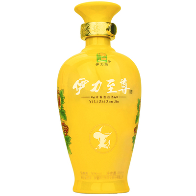 伊利纯粮食新疆力特伊犁曲伊至尊50度250ml10瓶白酒