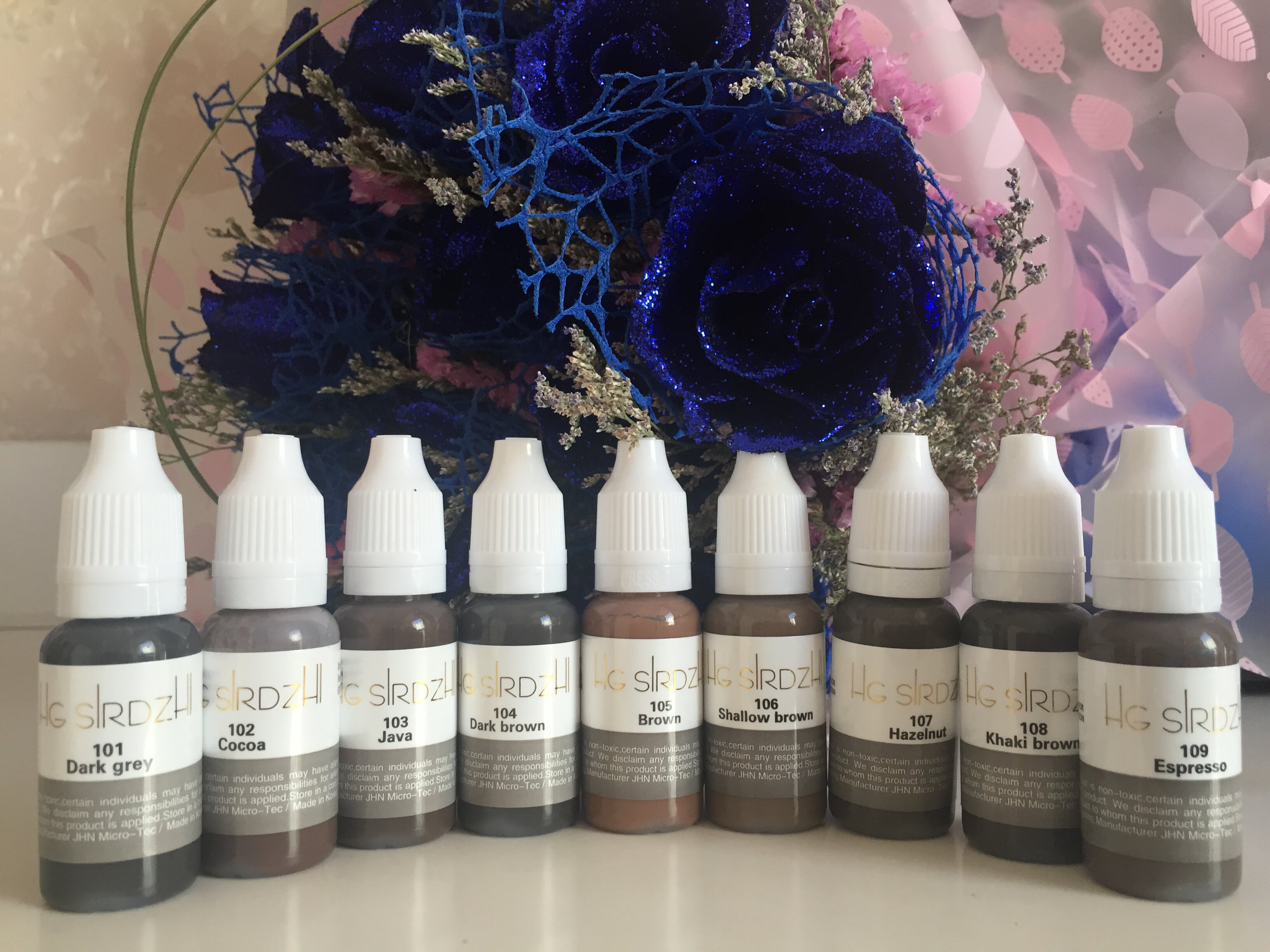 半永久色料德国原装进口hg色料眉部纹绣色料专用纹眉色料色素