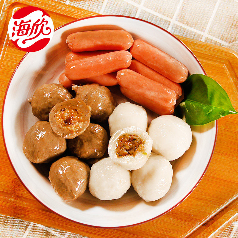 火锅海欣鱼皮豆腐鱼丸蟹肉肉棒关东煮食材豆鱼丸