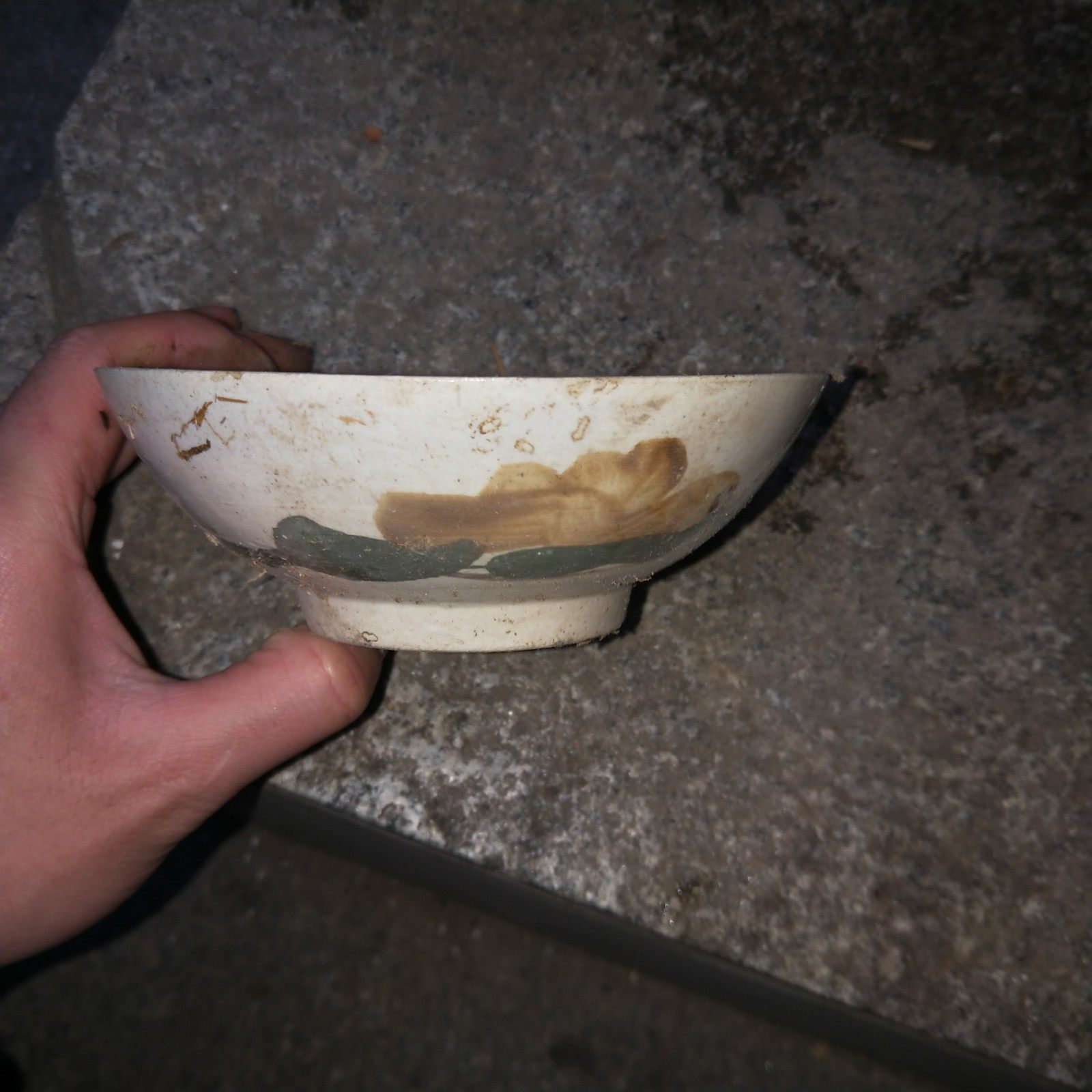 怀旧八十年代宴席碗蒸菜饭汤土碗米饭面碗老式釉陶碗