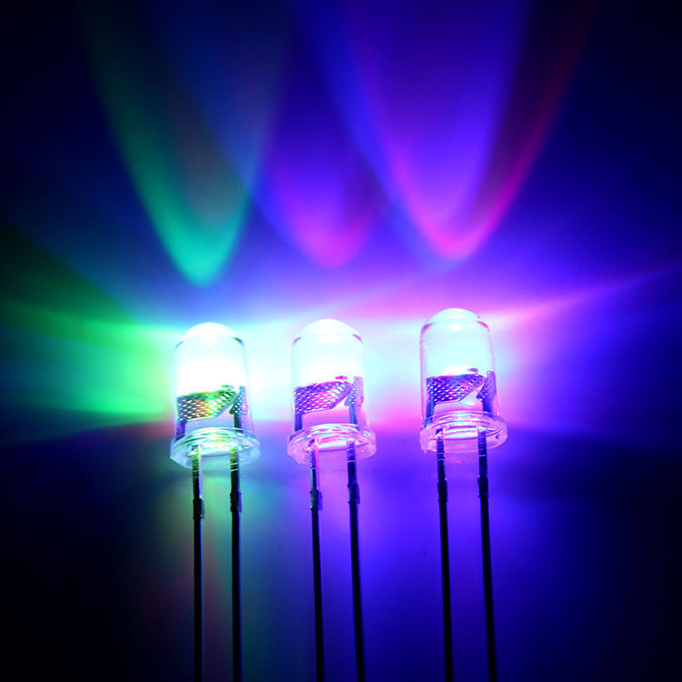 led5mm七彩快慢直插灯珠自动f5慢闪快闪led灯珠