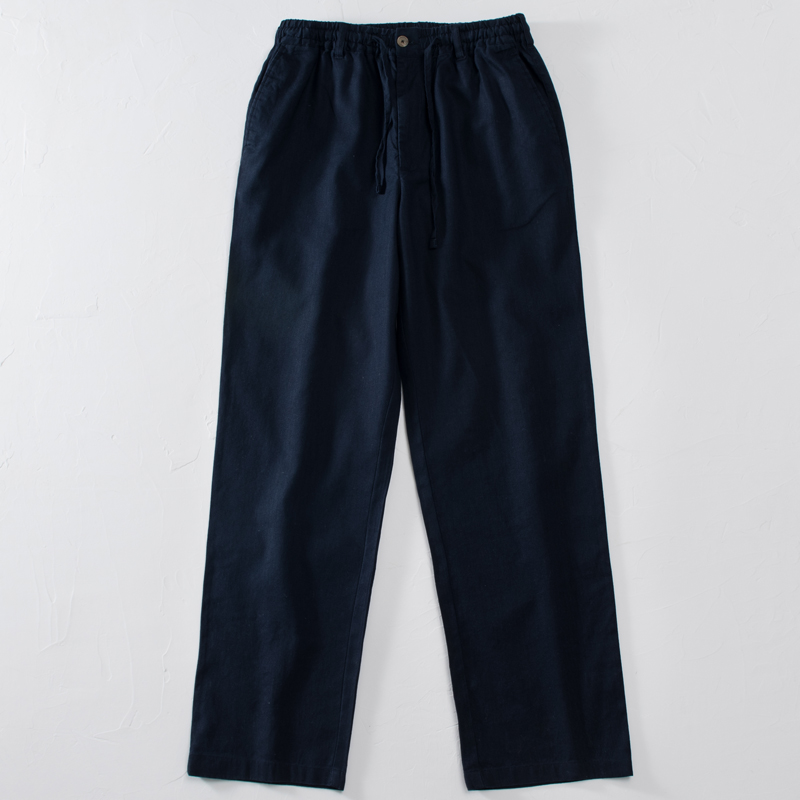 夏季男装麻布长裤亚麻裤男裤棉麻休闲裤夏装薄款宽松直筒麻料裤子