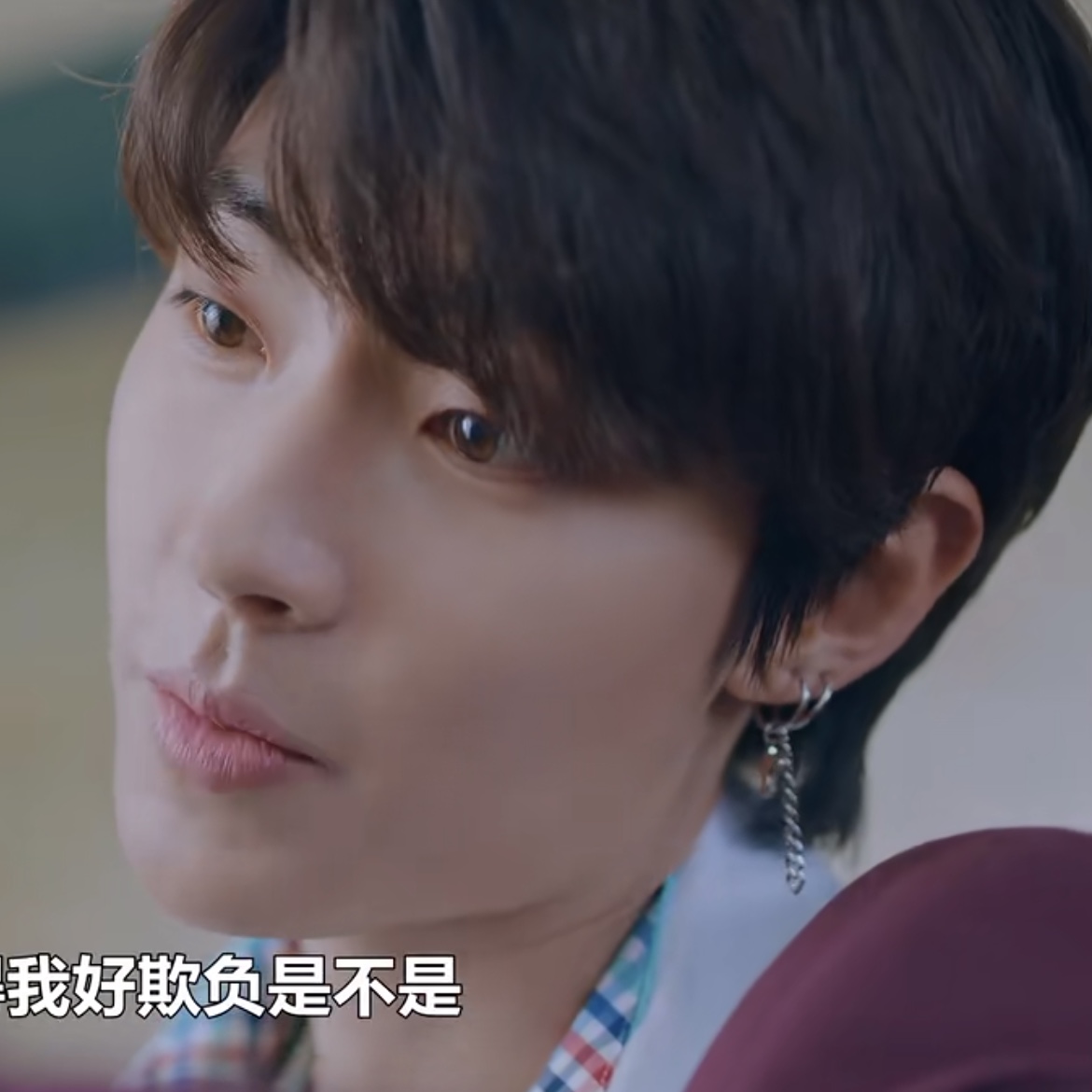 漫画女神降临林龙韩书俊同款耳环韩版新款ins耳环