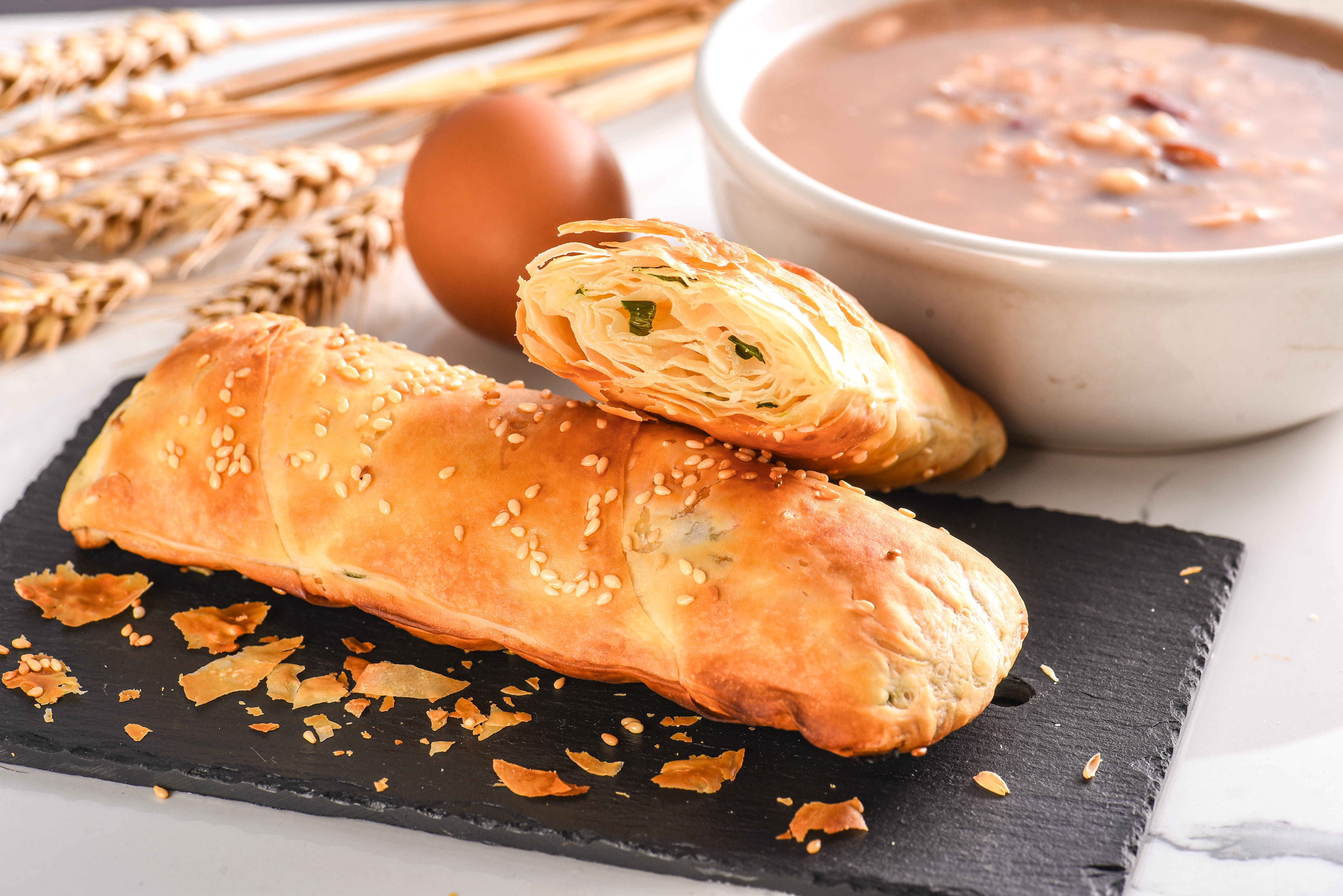 甄馍酥皮千层驴肉火烧饼坯半成品饼皮25个包邮包点