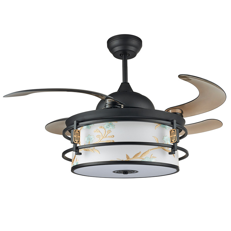 风扇永怡御风新中式中式隐形变频清新客厅吊灯餐厅吊扇