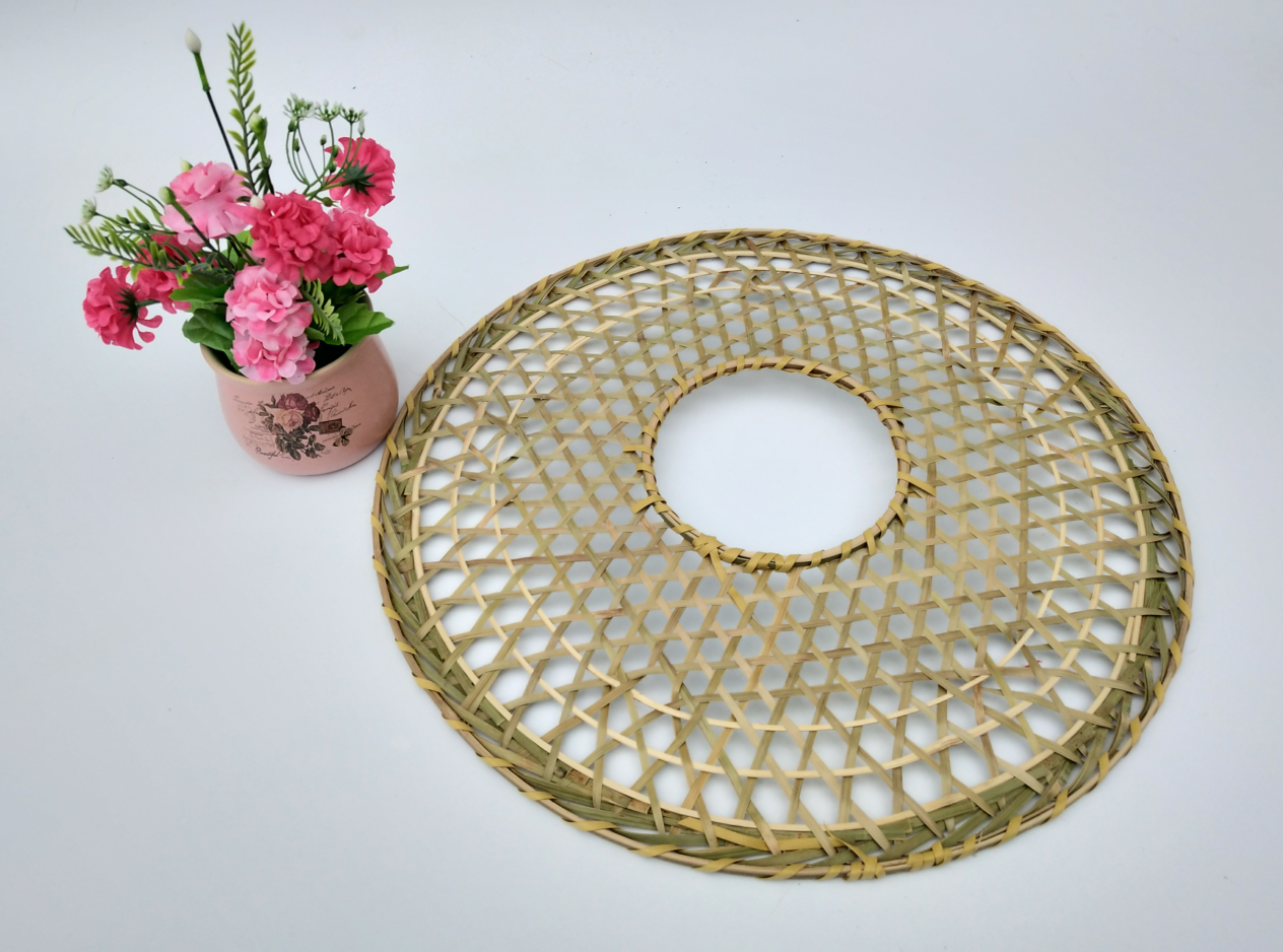 斗笠广东镂空草编竹编幕篱客家凉帽大侠舞台帽子