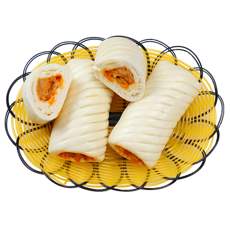 奥尔良鸡肉金丝卷花卷馒头半成品速食早餐包装微波包点