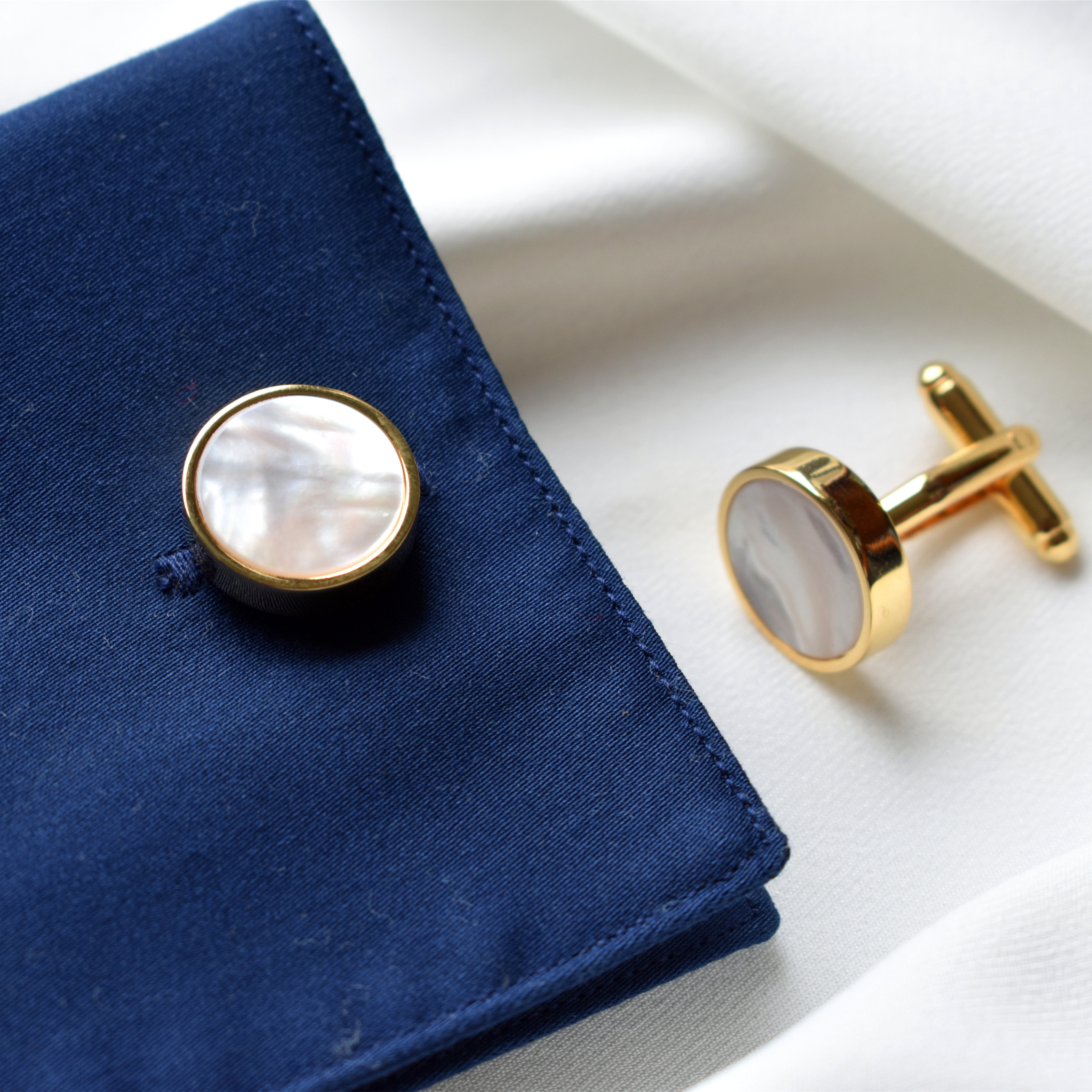 maguolo贝壳法式袖扣礼盒盒装轻奢女士西服衬衫袖扣