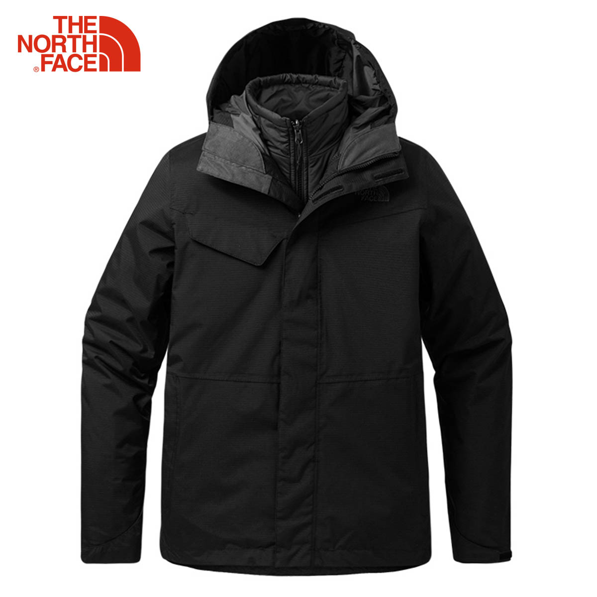 thenorthface棉服,thenorthface衣服 thenorthface北面拒风雨三合一夹克男秋冬套棉服保暖舒适2uc3