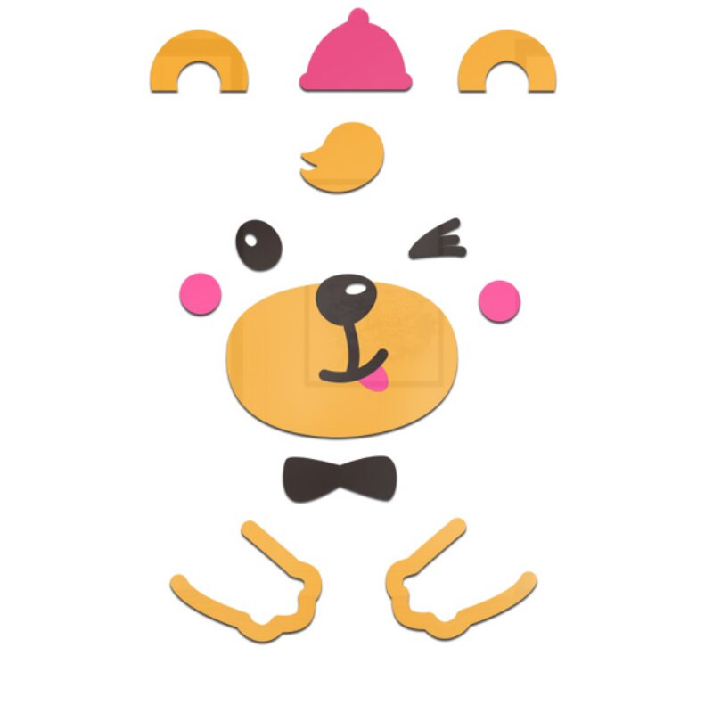 幼儿园早教卡通门贴教室环创墙面装饰3d立体墙贴