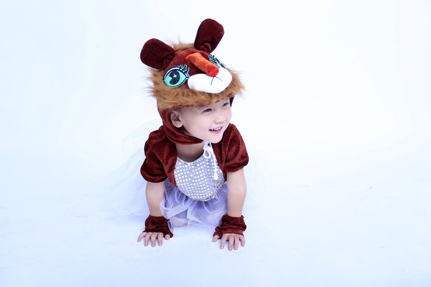 新款儿童动物表演服装小狮子幼儿园演出服狮子王卡通舞台儿童演出服