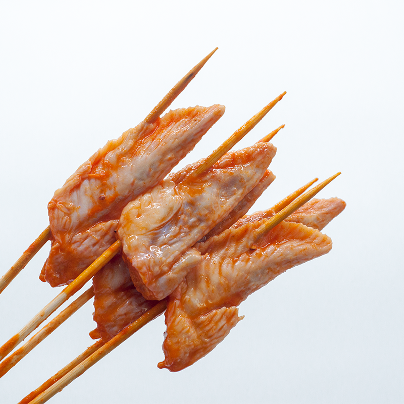 鸡翅尖串烧烤油炸奥尔良新鲜半成品冷冻卤味1000串生鸡翅