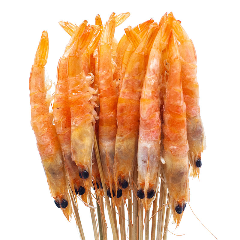 烧烤食材小海海虾串虾铁板小烤虾串15把2100串冻虾
