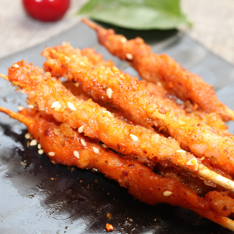 鸡肉小鲜肉中串油炸串串半成品铁板商用10串1000串其它