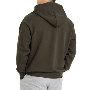 2024 ພາກຮຽນ spring ໃຫມ່ກິລາ sweatshirt ການຝຶກອົບຮົມຜູ້ຊາຍແຂນຍາວ hoodie ສີແຂງການອອກກໍາລັງກາຍ jacket ຝ້າຍ