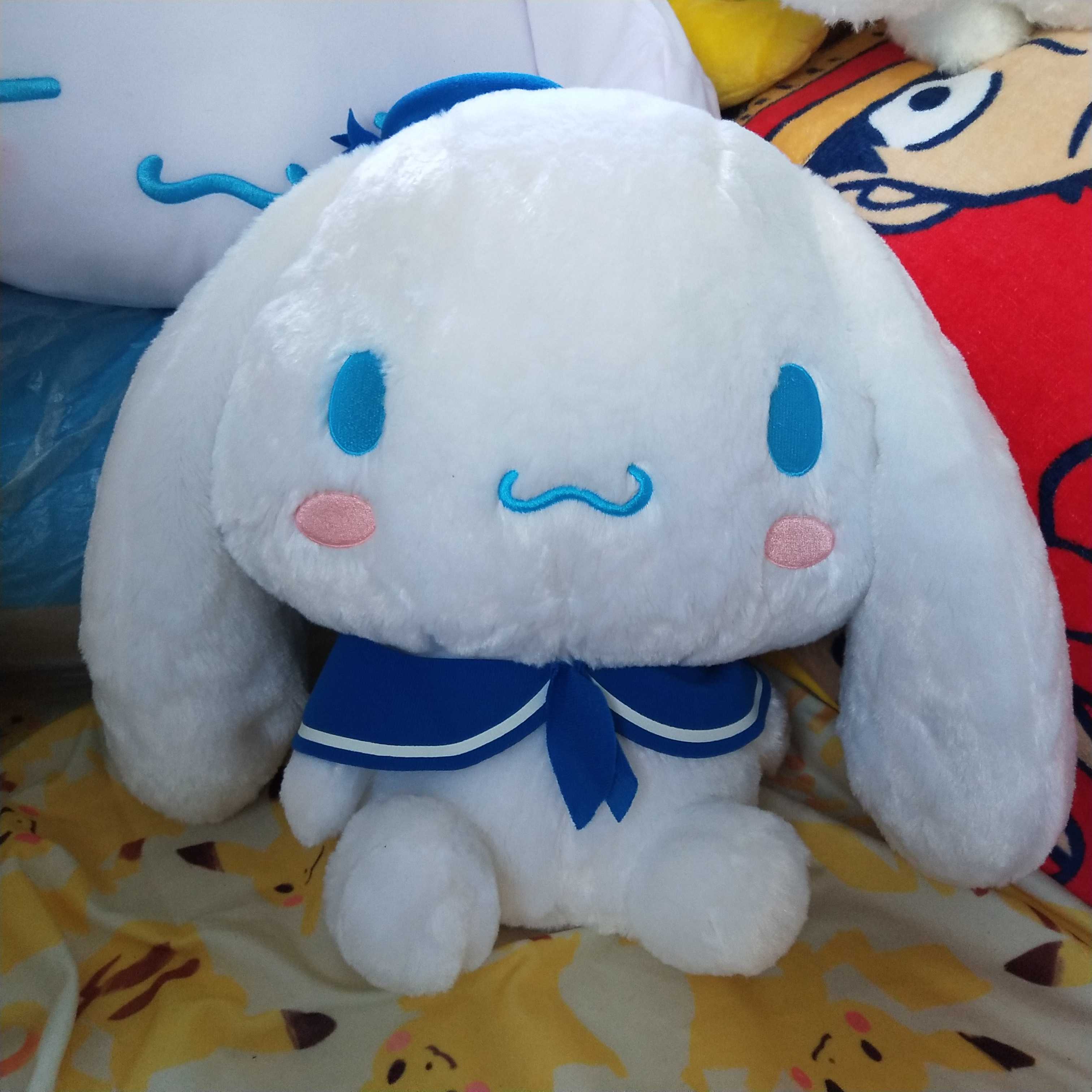 日本卡通cinnamoroll限量正版海军军服玉桂大耳公仔毛绒布艺类玩具