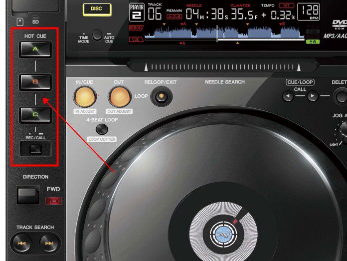 原装先锋碟机cdj2000abc采样hotcue外部按键打碟机
