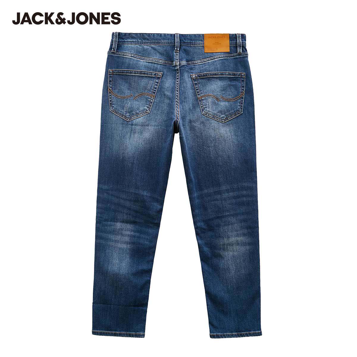 jackjones杰克琼斯2022夏男休闲弹力舒适锥形水洗牛仔裤牛仔裤