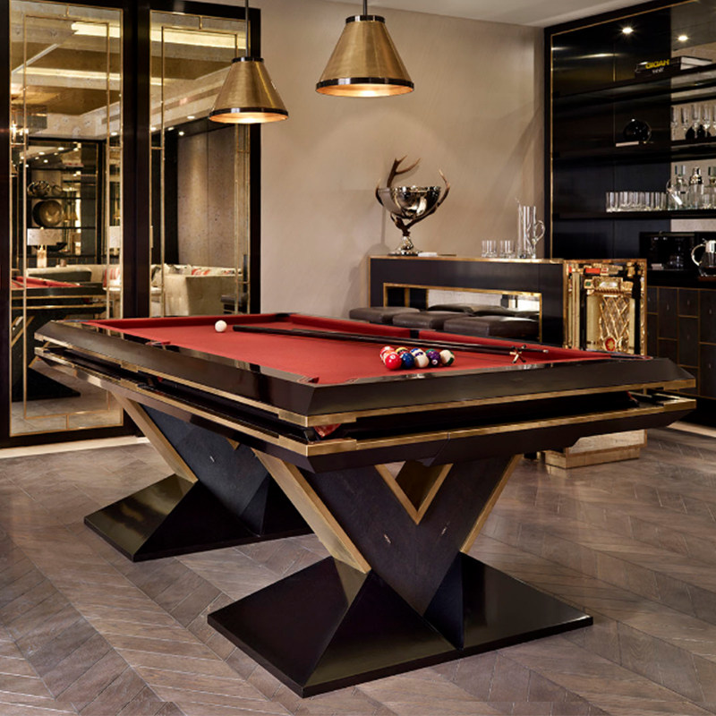 台球桌家用现代设计标准型成人桌球球台室内别墅台球桌
