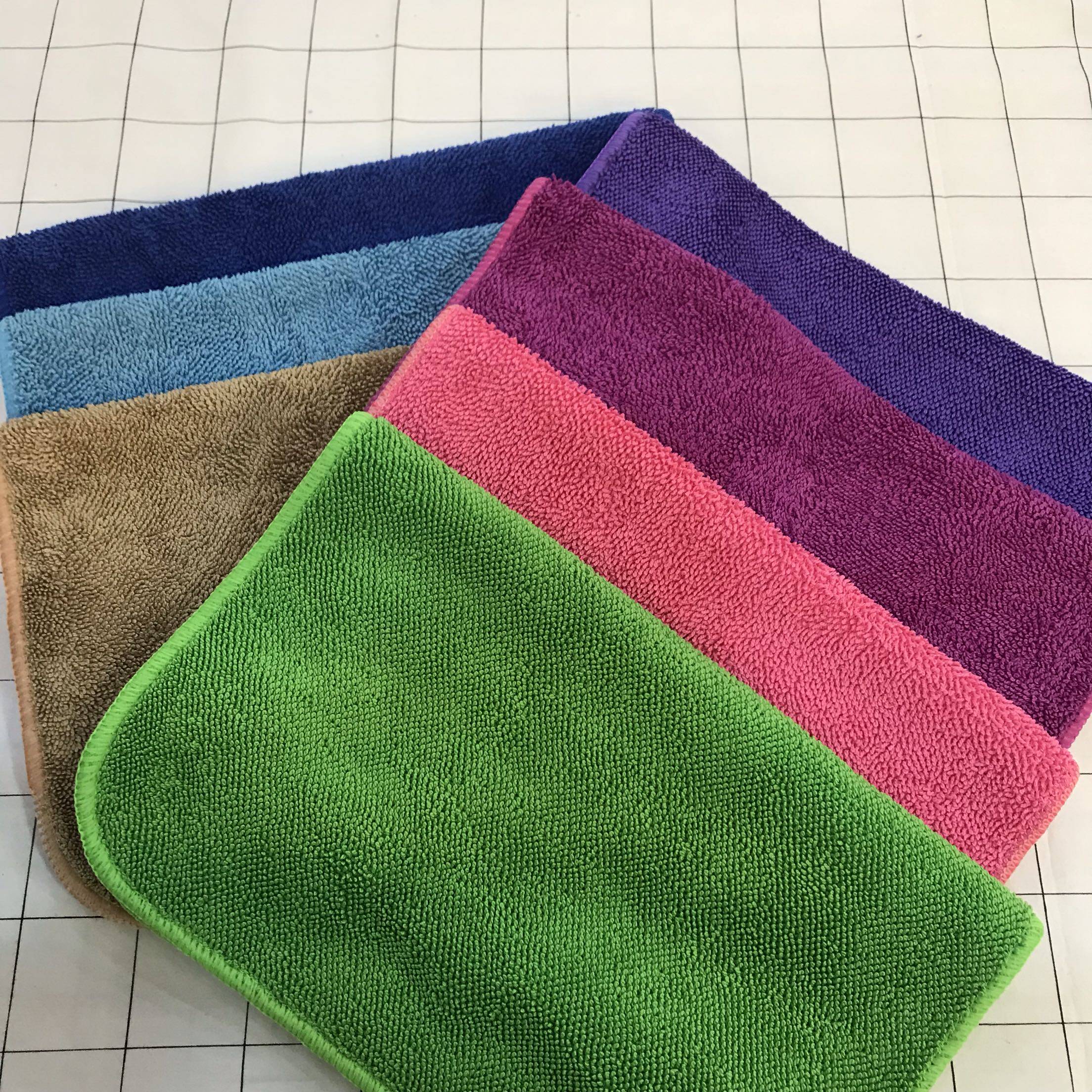 抹布韩国原装进口多色彩色地板木板纤维毛圈瓷砖抹布