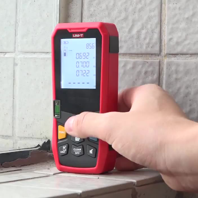 激光优利德测距仪高精度手持红外线多功能电子卷尺量房测距仪