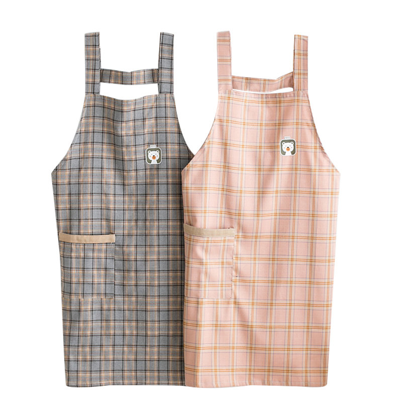 围腰女夏季厨房工作男围裙2021