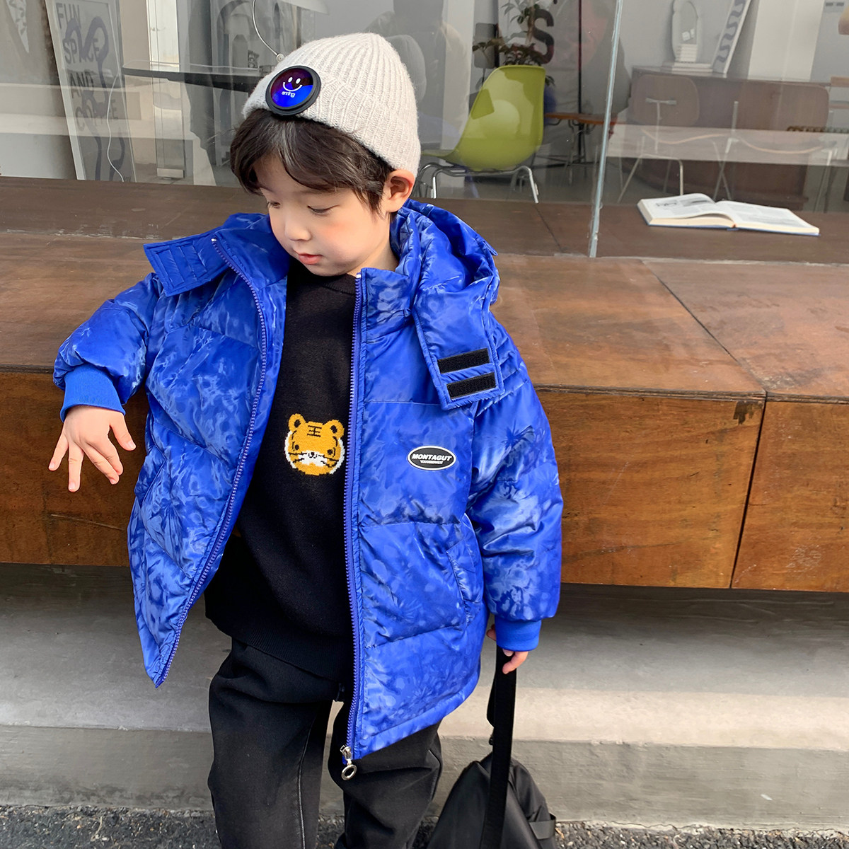 童装2021新款儿童冬装短款羽绒服宝宝加厚厚外套羽绒服