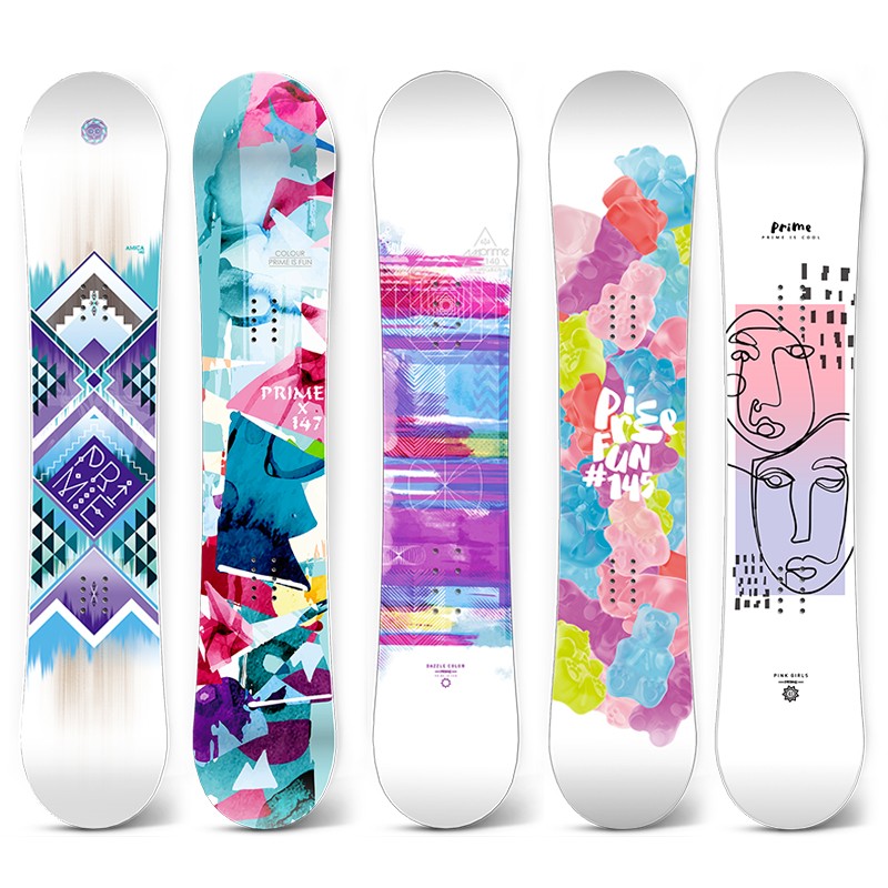 Prime滑雪板单板女 雪板全套装备滑雪板女单板滑雪板套装女初学者