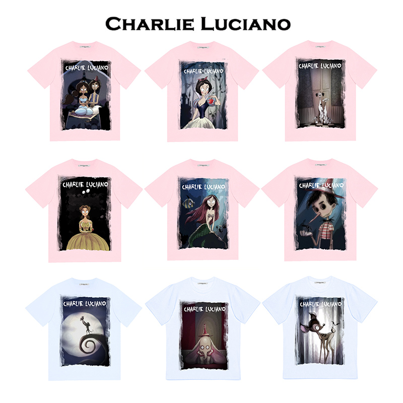 Charlie Luciano短袖 格林童话系列短袖t新款 CL短袖 卡通印花cl
