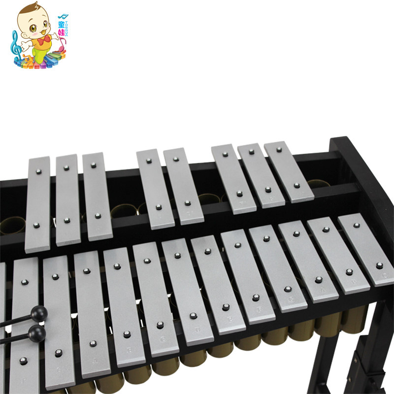 特价奥尔夫打击乐器专业37音马林巴铝板琴带音管带架子打琴敲琴