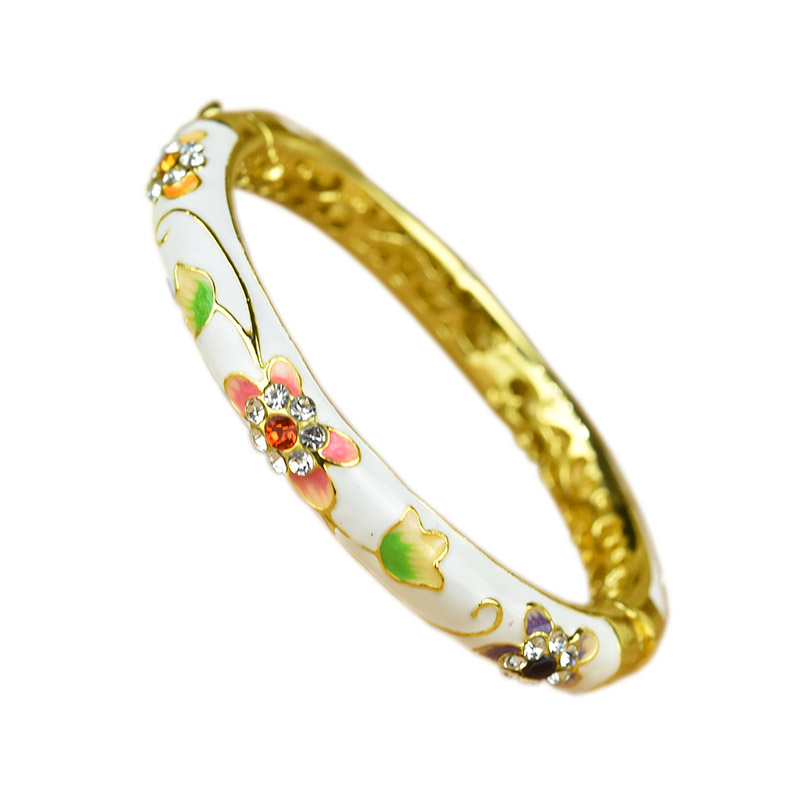 北京故宫颐和园景泰蓝手镯双层镂空母子镯子小孩景泰蓝