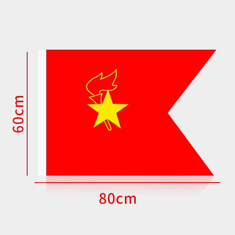 队旗少先队春亚60cm中号旗帜大队小队少先队员小学生旗帜