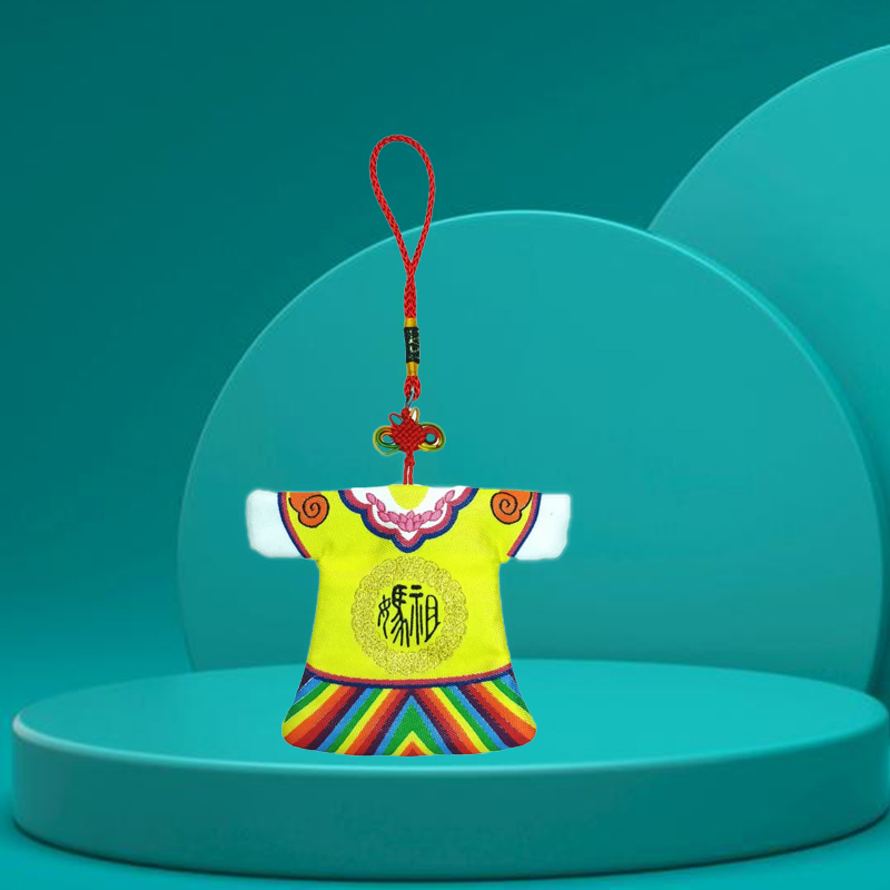 闽南南朝天宫黄色妈祖天上圣母香火平安符小挂饰