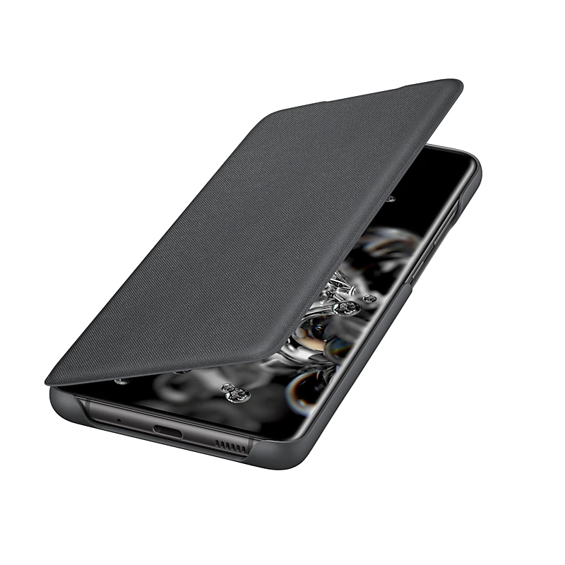 三星s20ultra手机机壳原装s20智能led皮套s20手机保护套