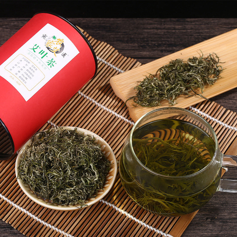 艾叶茶艾草茶食用艾叶特级正品女性湿气艾叶草泡水喝养生艾尖茶