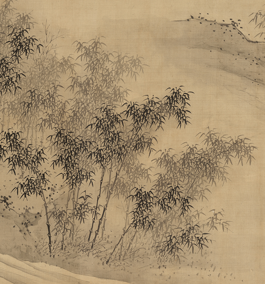 诸升万烟雨国画竹子原大高清艺术微喷古代名画国画