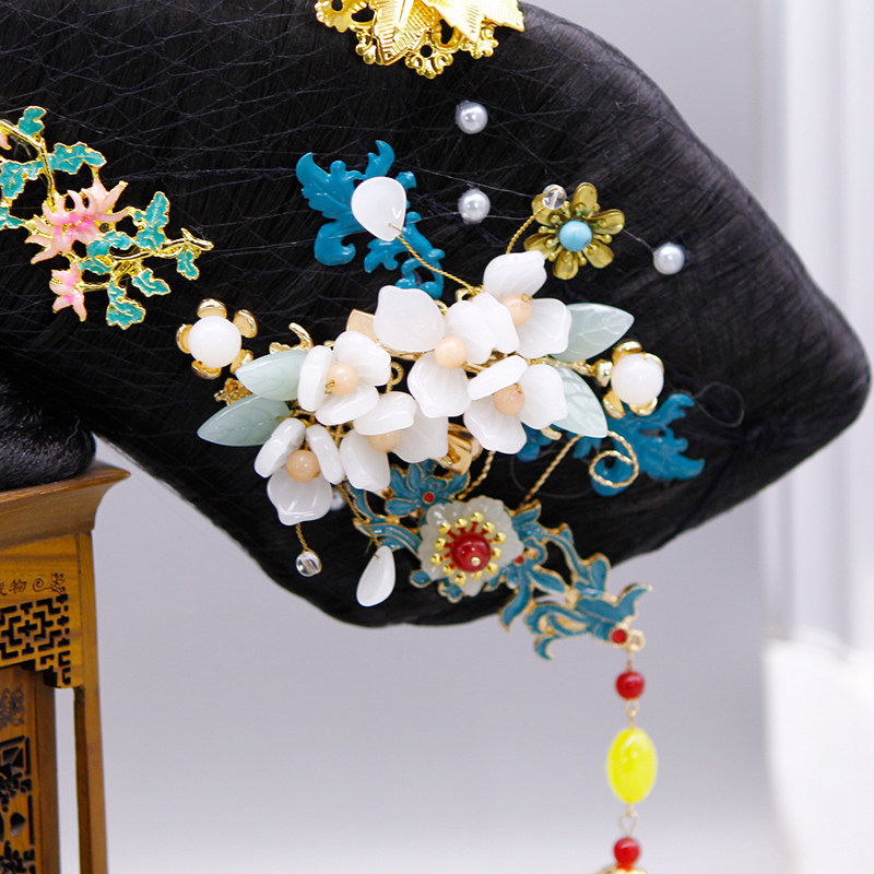 旗头清朝假发影视剧如懿同款宫廷妃子格格造型其它假发