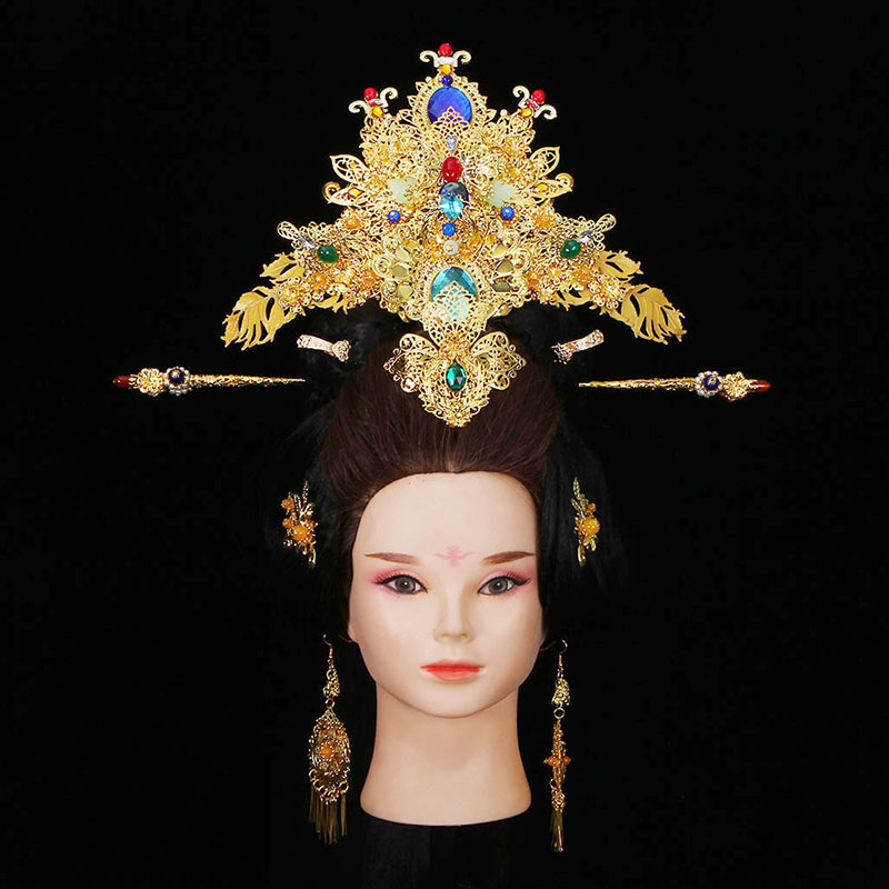 唐朝贵妃发饰影楼写真主题古装定乾乾坤头饰发饰