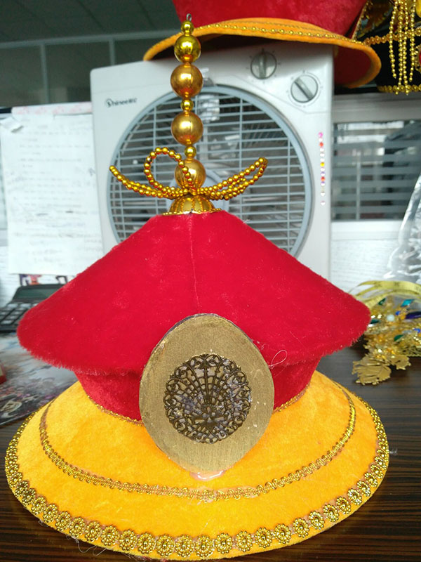 清朝皇帝帽子古装龙冠影楼写真舞台演出配饰帽子