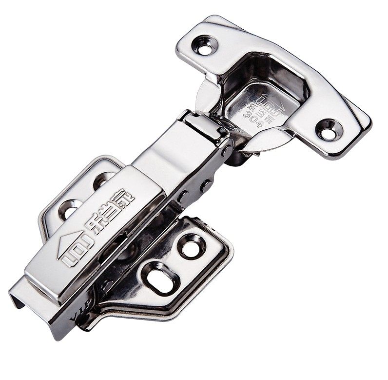 304橱柜衣柜门飞机合页阻尼液压缓冲大弯中弯门铰不锈钢铰链