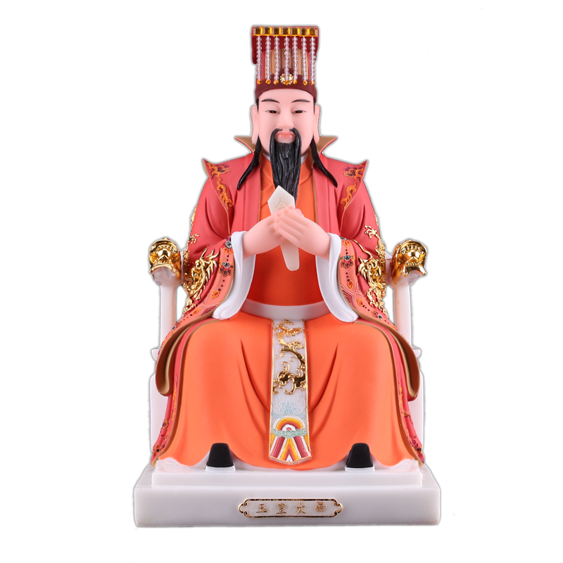 王母汉白玉玉帝佛像天公居家供奉镇玉皇大帝摆件