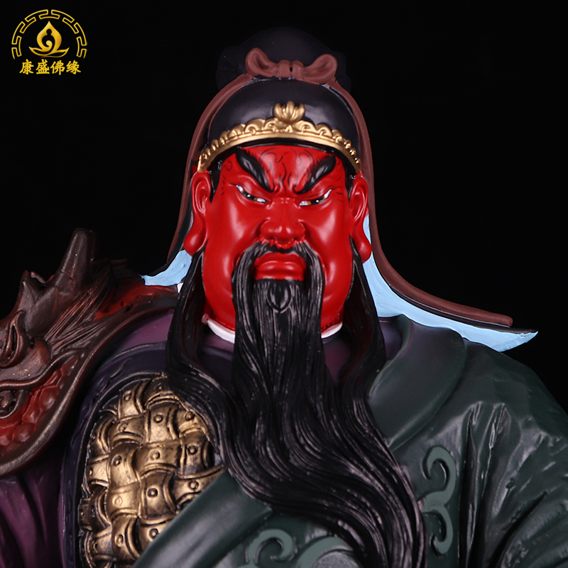 二爷像站龙剑关公招财佛像关羽武财神财神爷镇开业摆件