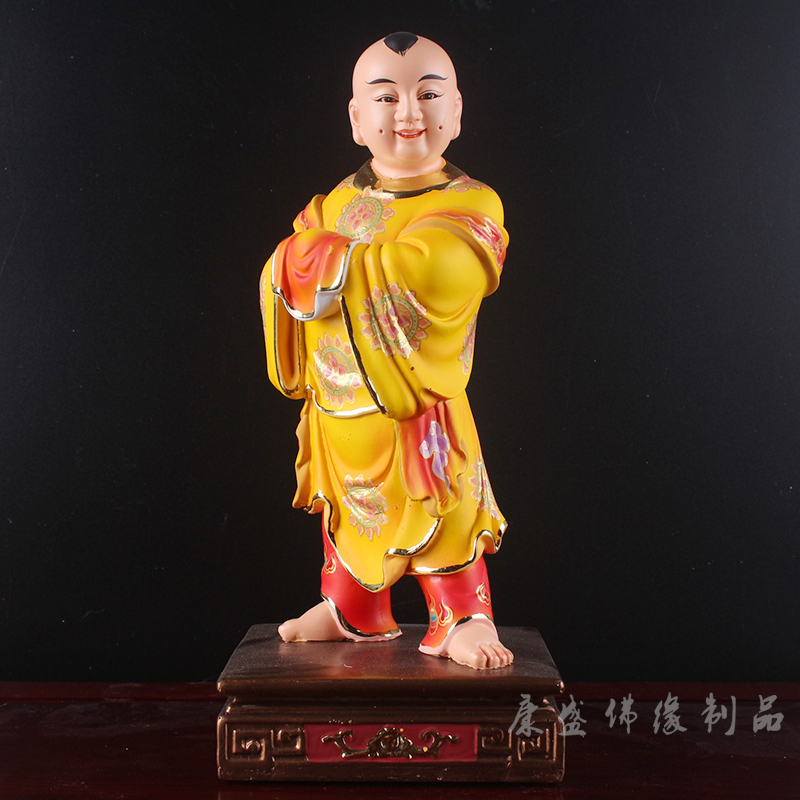 五方灵童五方童子佛像灵童子法事法会道教神像敦煌彩绘k金套价