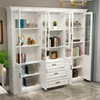 European Background Wall Bookcase Floor Glass Door Bookcase Bookcase Simple Modern Whole Wall Shelf To The Top European Background Wall Bookcase Floor Glass Door Bookcase Bookcase Simple Modern Whole Wall Shelf To The Top