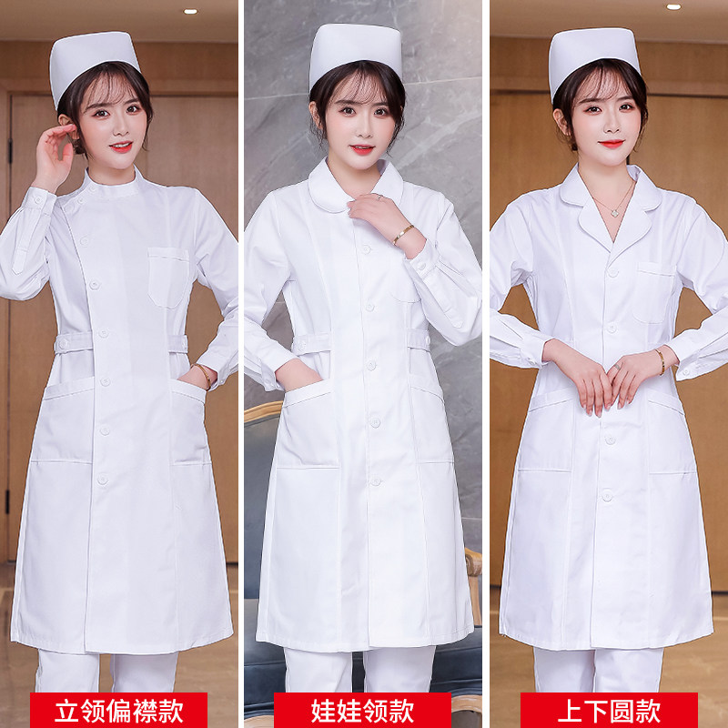 护士服长袖女冬装厚款夏季短袖白大褂医生服美容院药店制服工作服