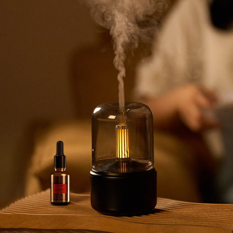 烛光香薰机精油加湿空气雾化器跨境爆款家用usb香薰机