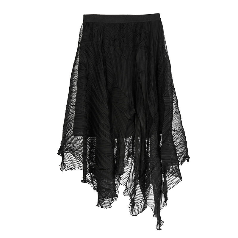 sdeer圣迪奥女装肌理折痕挺括晕染长裙s16281199